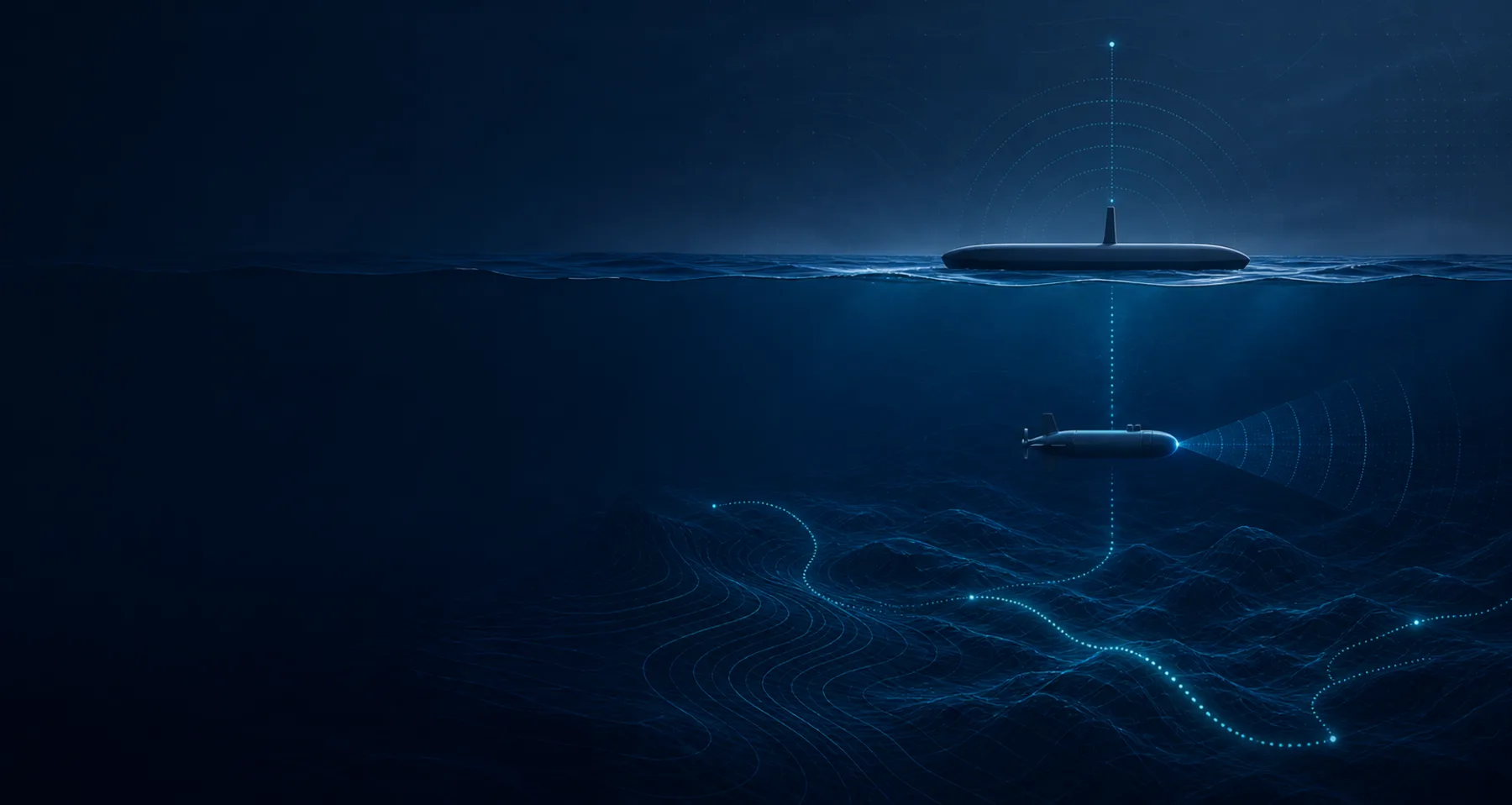Conceptual surface and subsea autonomous maritime system